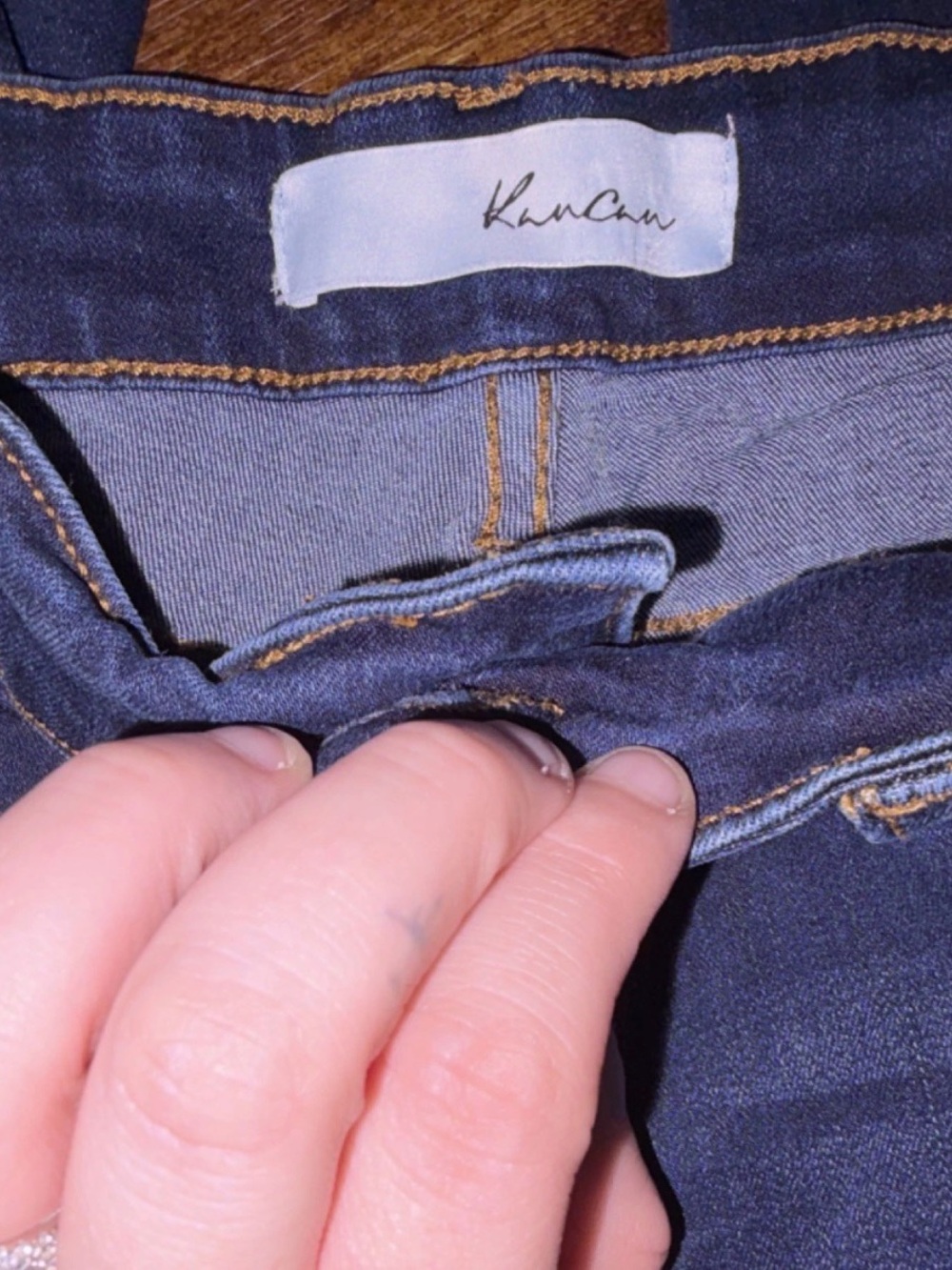 KanCan Dark Blue Flare Jeans - Picture 2 of 4